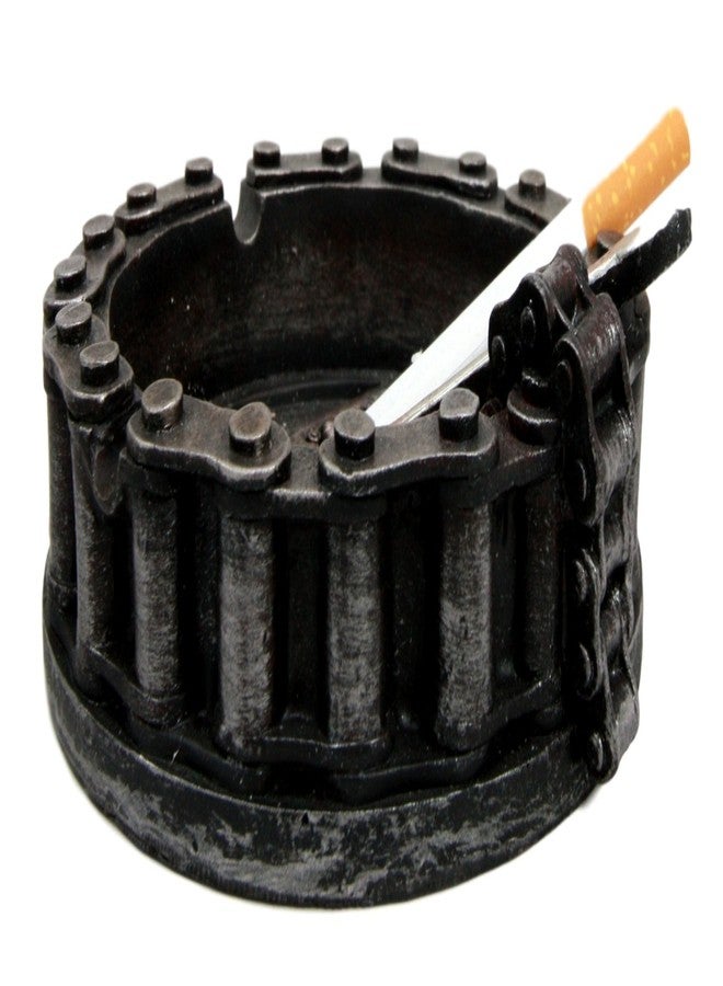 إيبروس جيفت هدية إيبروس: سلسلة حزام دائرية للدراجات النارية مع مفتاح ربط ومنفضة سجائر، تمثال من الراتنج، مناسب لغرفة التدخين، أو كهف الرجل، أو البار الداخلي والخارجي. قطعة ديكور مميزة - Image 5